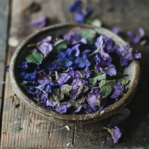 Violet Leaf & Flower (Dried)