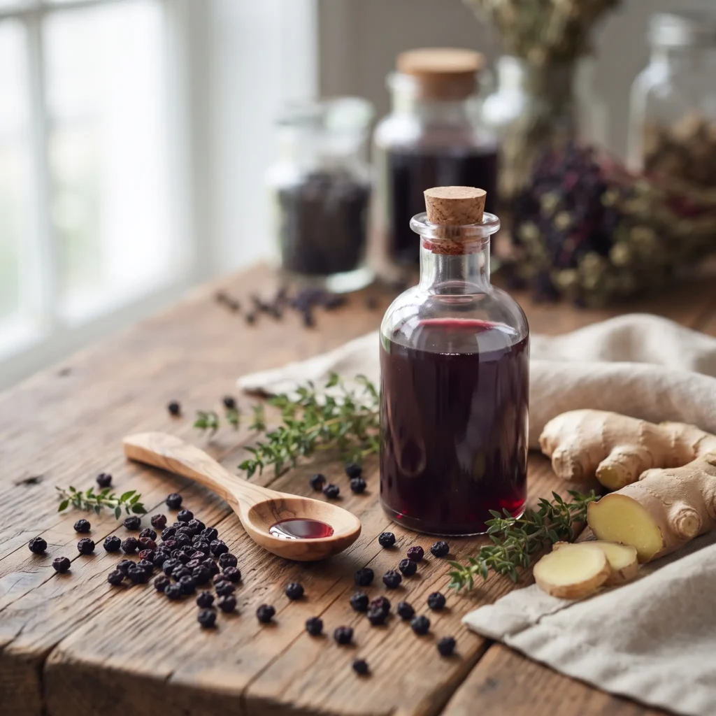 Elderberry-Thyme-Cold-Cough-Syrup