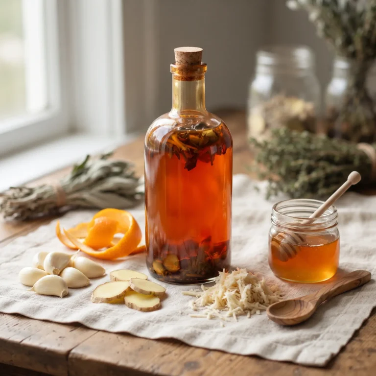 Garlic-Ginger-Fire-Cider-Oxymel