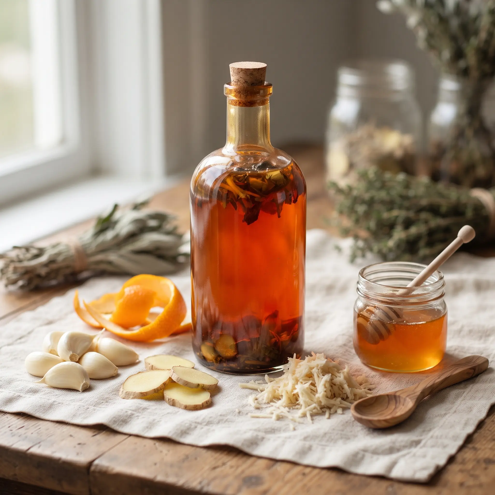 Garlic-Ginger-Fire-Cider-Oxymel